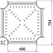 OBO Bettermann - Kreuzstück für Kabelrinne Kreuzung für Kabelrinne RK 650 FT 60x500