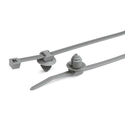 HellermannTyton - Kabelbinder Befestigungsbinder 156-00235(1000) grau − 1000 Stück