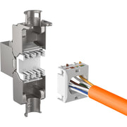 EFB-Elektronik - Modularer Steckverbinder RJ45 Buchse Cat6A Keystone E-200100 10GE Slimline