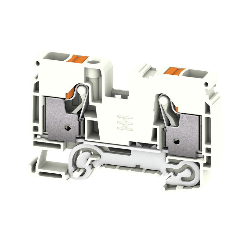 Weidmüller - Schutzleiter-Reihenklemme Klemme A2C 10 FE WT PUSH IN, 10 mm² − 25 Stück
