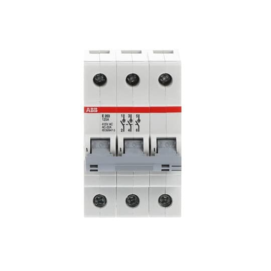 ABB Stotz S&J - Schalter für Reiheneinbau Einbauschalter E203/125G 125A,3S