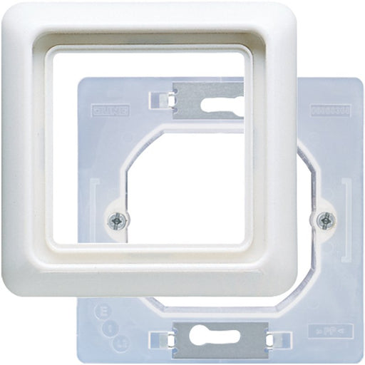 Jung - Abdeckrahmen Rahmen 1-fach aws CD 681 WU WW kompl.mit Flansch