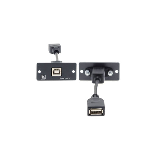 Kramer - Kommunikationstechnik-Adapter Wall-Plate Einsatz WU-BA(B) schwarz