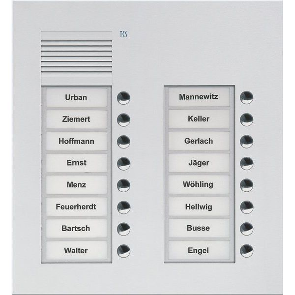 TCS Tür Control - Türstation für Türkommunikation Türsprechstelle PUK16/2-EN  − 1 Stück

