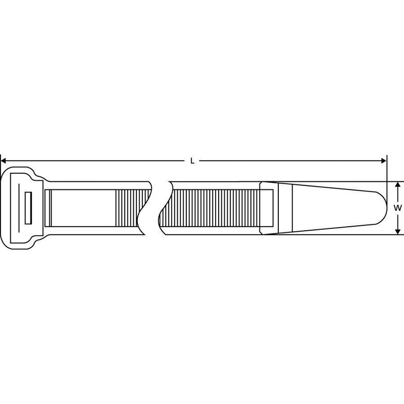 HellermannTyton - Kabelbinder 111-12301(300) 307x12,7 mm, schwarz − 300 Stück