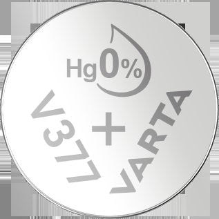 Varta Cons.Varta - Batterie Electronics V 377 Bli.1 1,55V/21mAh/Silber − 10 Stück