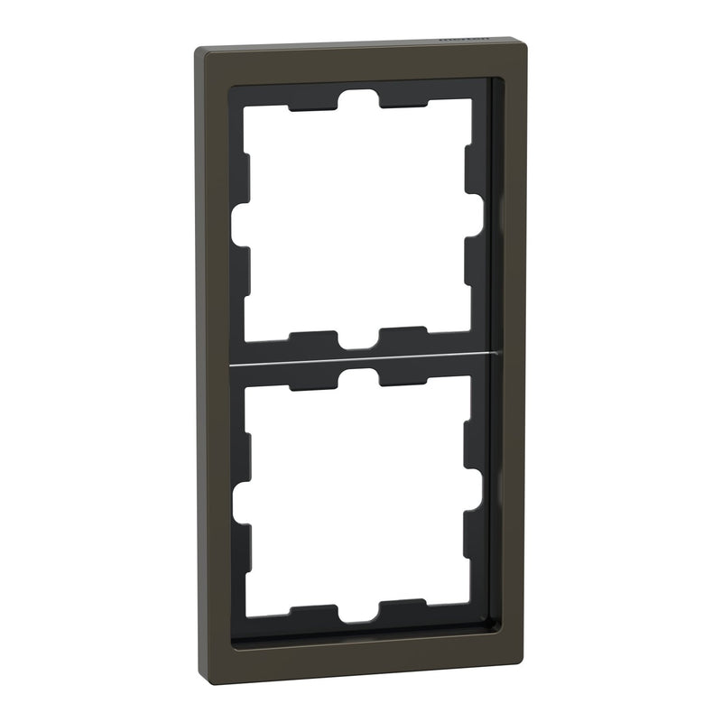 Merten - Abdeckrahmen Rahmen 2f.moccamet MEG4020-6552 D-Life Metall