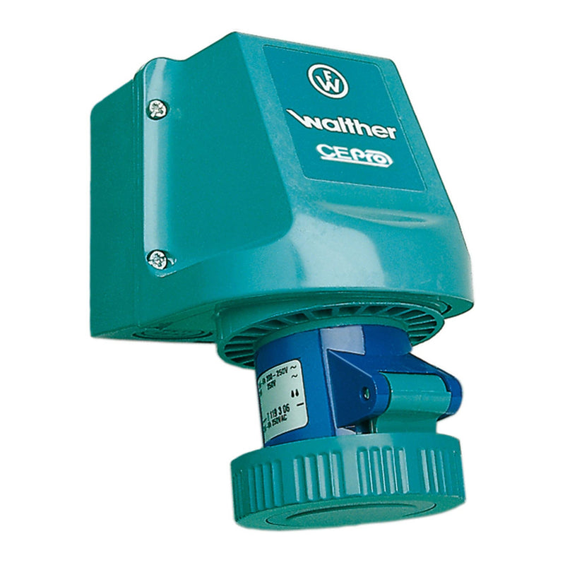 Walther Werke - CEE-Steckdose (IEC 60309) CEPro Wandsteckdose 16A 7119309 3P 400V 9h IP67 6Sk