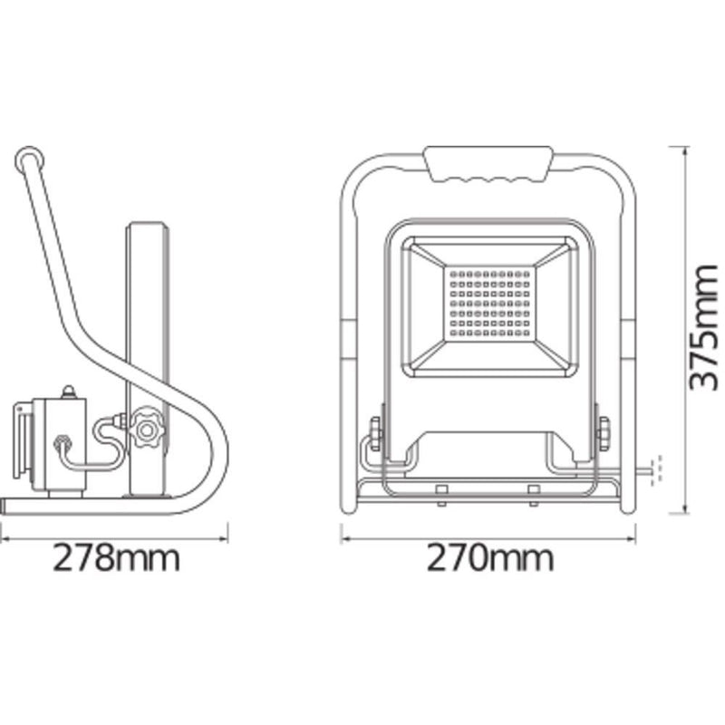 Ledvance - Baustellenleuchte LED-Arbeitsleuchte LEDWORK.RSTANDSO.50W 4000K
