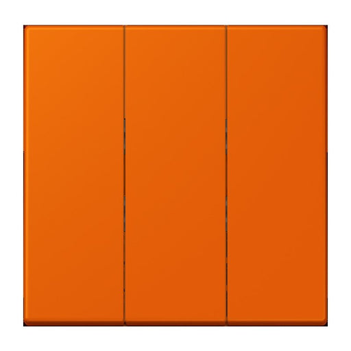 Jung - Abdeckung/Bedienelement für Installationsschalterprogramme Wippe 3fach LC 993 BF 224 orange (32080)