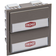Renz Metallwaren - Funktionsmodul für Türkommunikation Klingelmodul 97-9-85270 gr mit 2 Klingeltaster