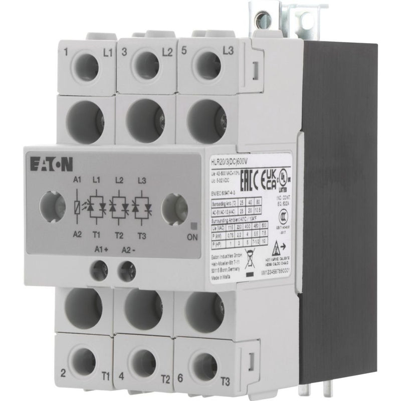 Eaton - Halbleiterrelais Halbleiterrelais, 3-phasig HLR20/3(DC)600V 20 A, 42 - 660 V, DC