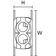 HellermannTyton - Verbindungs-/Übergangsmuffe Gel-Kabelgarnitur Relilight V34 #01657 P2-PA66V0/SI-BK