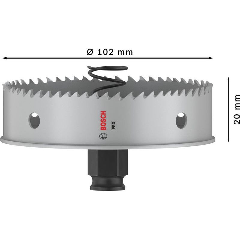 Bosch - Lochsäge PRO Sheet Metal PC Plus 2608594470 Lochsäge, 102 mm