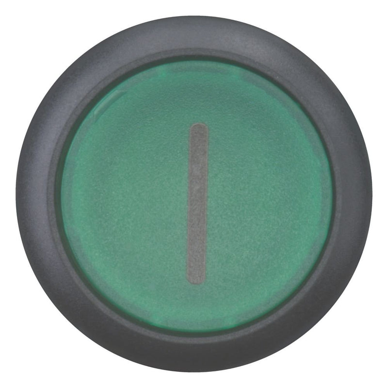 Eaton - Frontelement für Drucktaster Leuchtdrucktaste M22S-DL-G-X1 flach,grün,beschr. − 10 Stück