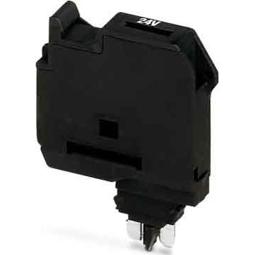 Phoenix Contact - Bauelementestecker Sicherungsstecker P-FU 5X20 LED 60 6,3A 28x6,2x25mm sw − 10 Stück