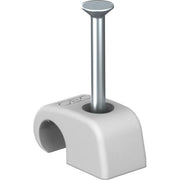 OBO Bettermann - Nagelschelle (für Kabel) Haft-Clip m.Nagel 2025 18 LGR 4-7mm L18 PP lgr − 100 Stück