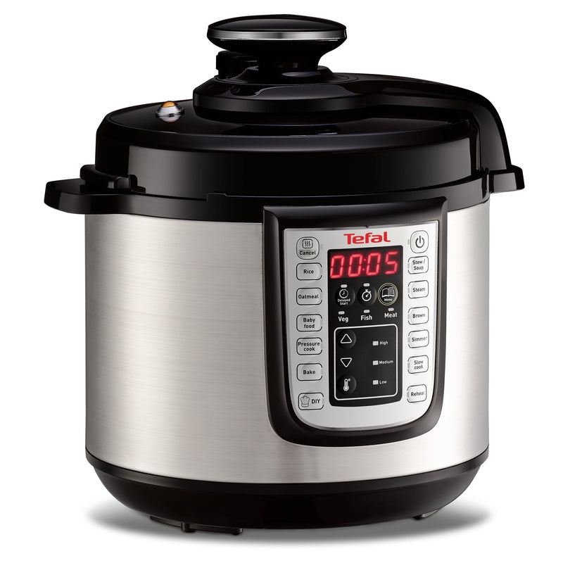 Tefal - Küchenmaschine Multicooker CY 505E sw/si Fast and Delicious