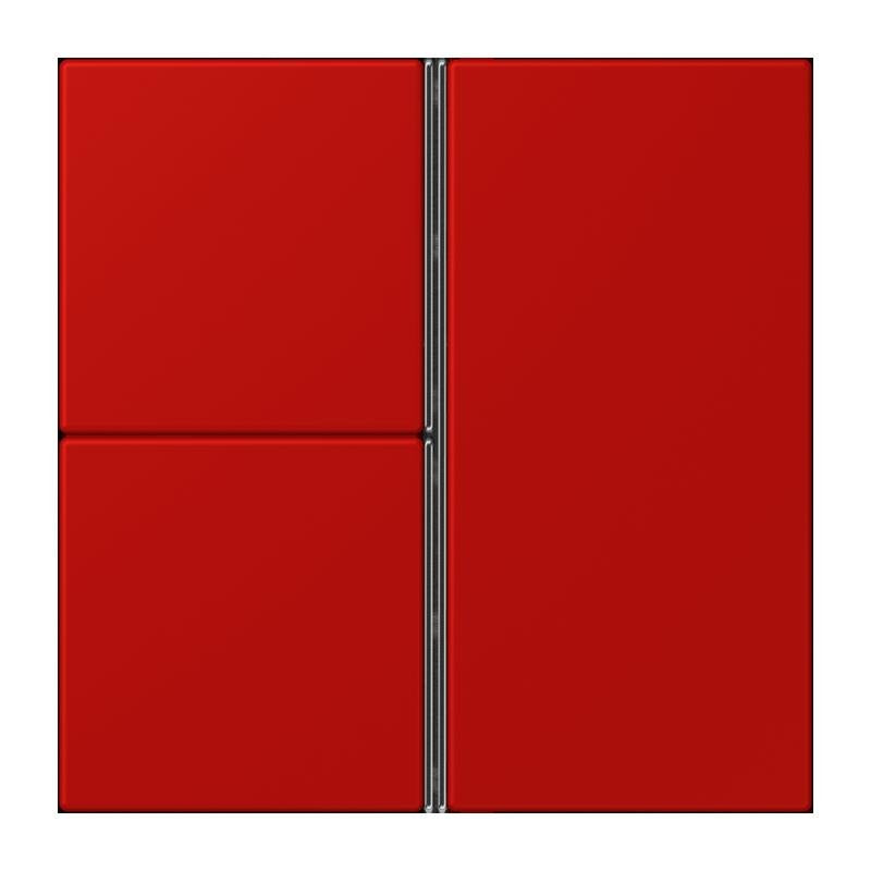 Jung - Abdeckung/Bedienelement für Installationsschalterprogramme Tastensatz 3fach LC 403 TSA 227 rouge vermillon 31