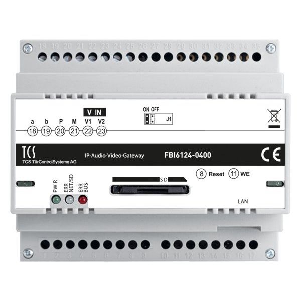 TCS Tür Control - Zusatzgerät für Türkommunikation IP-Gateway ADVANCED 2.0 FBI6124-0400 90Rufziel IP-Netzw. − 1 Stück