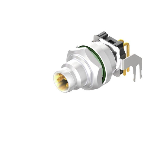 Weidmüller - Rundsteckverbinder, Einbau (PCB) Stecker SAIEW-M8S-4S-H12TL M8 − 10 Stück