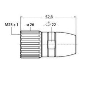 Turck - Rundsteckverbinder, feldkonfektionierbar (Industriesteckverbinder) Rundsteckverbinder BS23171-8.5 konfektionierbar