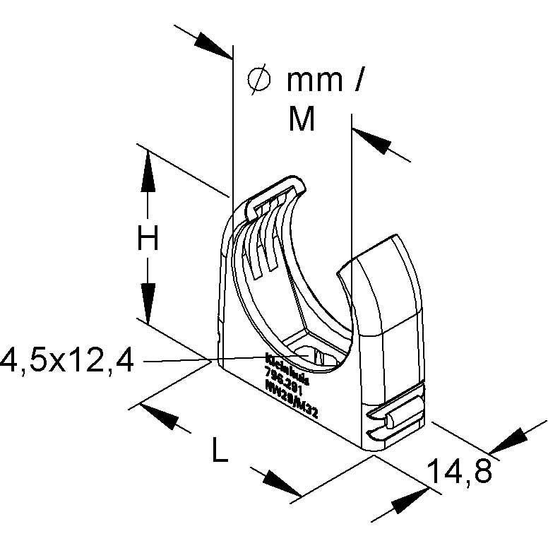 HKL - Rohrschelle RO-Clip-Rohrschelle gr 796.160 − 100 Stück