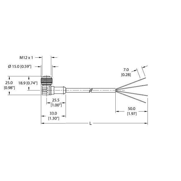 Turck - Konfektioniertes Sensor-Aktor-Kabel Anschlussleitung WK 4.4T-5 − 1 Stück