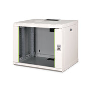 DIGITUS - Netzwerk-/Serverschrank 19" Wandschrank DN-19 09-U m. Glastür, RAL7035