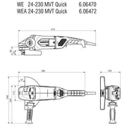 Metabowerke - Winkelschleifer (elektrisch) Winkelschleifer WEA 24-230 MVT Quick