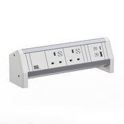 Bachmann - Multi-Tischsteckdose Steckdosenleiste 9.020.307 DESK ws 2xUK