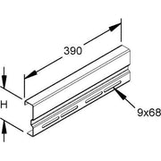 Rico - Verbinder für Kabeltragsystem Stoßstellenverbinder 173C9-A 105x390
