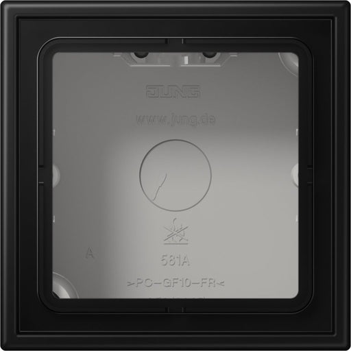 Jung - Aufputzgehäuse für Unterputzgerät Aufputz-Kappe LS 581 A SWM m. Rahmen 1fach