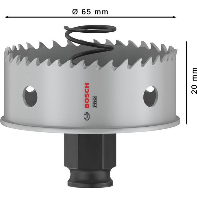 Bosch - Lochsäge PRO Sheet Metal PC Plus 2608594460 Lochsäge, 65 mm