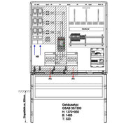 GSAB Elektrotechnik - Zähler-Komplettschrank Wandlermessung 42.W400.AR-01A2 eon Hanse 400A