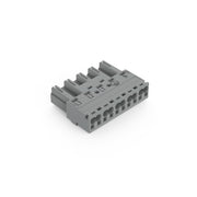 WAGO - Steckverbinder für steckbare Gebäudeinstallation Stecker 5-polig 770-255/060-000 Kod. B,grau − 50 Stück