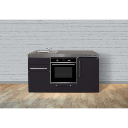 Stengel - Mini-Küche Miniküche Premiumline MPBSM160KSGKFreBliS Schwarz matt