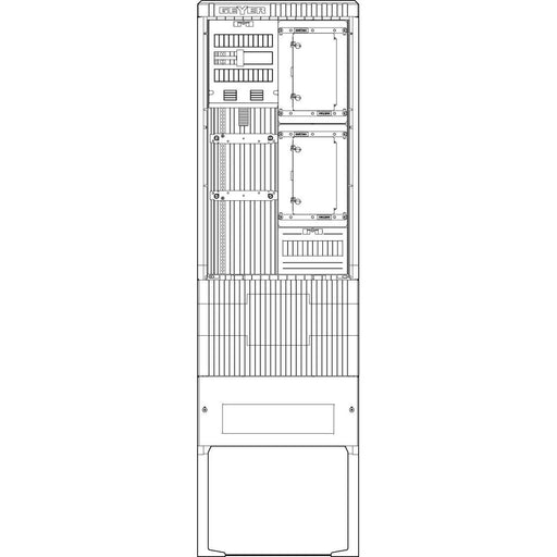 ABN - Zähler-Komplettschrank Zähleranschlusssäule SZ205ZZ1511 1 ZP TSG 5pol