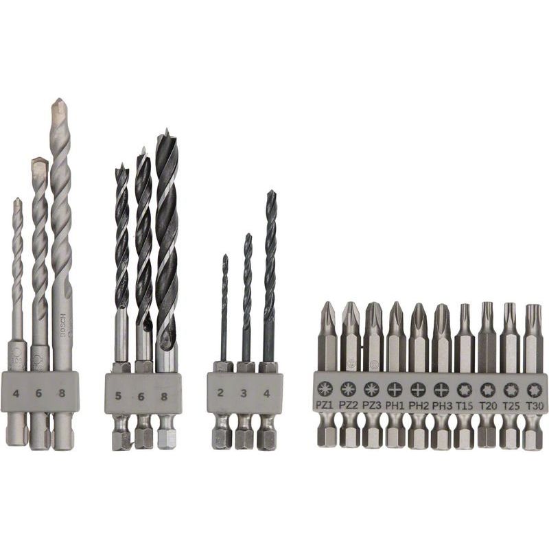 Bosch - Bohrer-Set Bohr-/Bit-Set 2609256989 19-tlg UneoMixed
