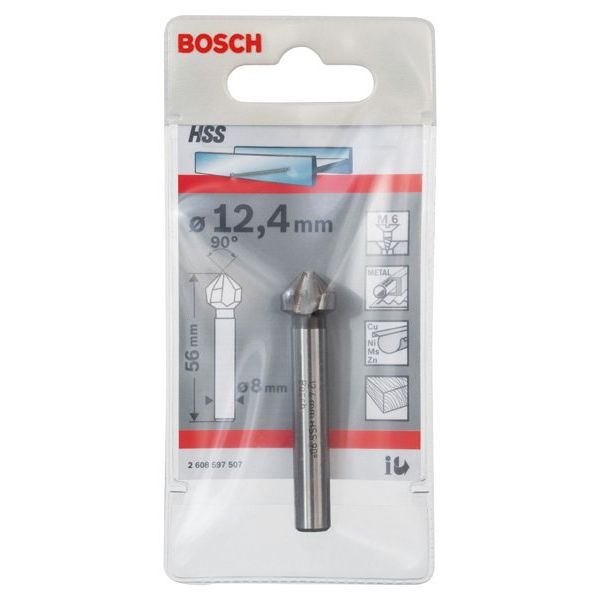 Bosch - Versenkbohrer PRO Soft Metal HSS 2608597507 Kegelsenker 12,4 x