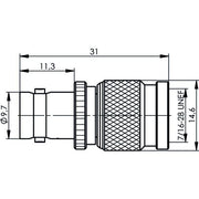 Telegärtner - Koax-Kupplung Adapter BNC auf TNC Bu-Sti 100023875 − 5 Stück