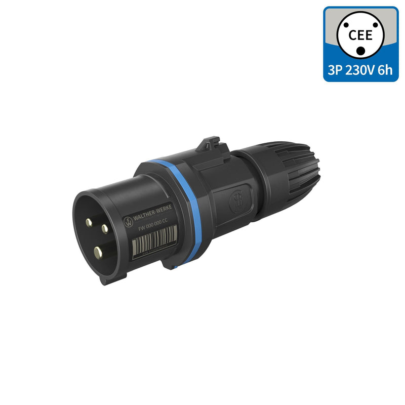 Walther Werke - CEE-Stecker (IEC 60309) CEE NEO Stecker FW211306CC 16A 3P 6h IP54