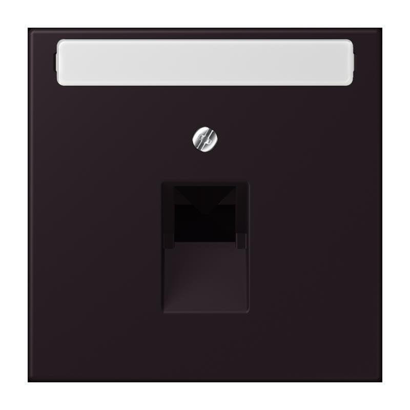 Jung - Einsatz/Abdeckung für Kommunikationstechnik Abdeckung für IAE/UAE LC 969-1 NAUA 248 noir divoire (4320E)