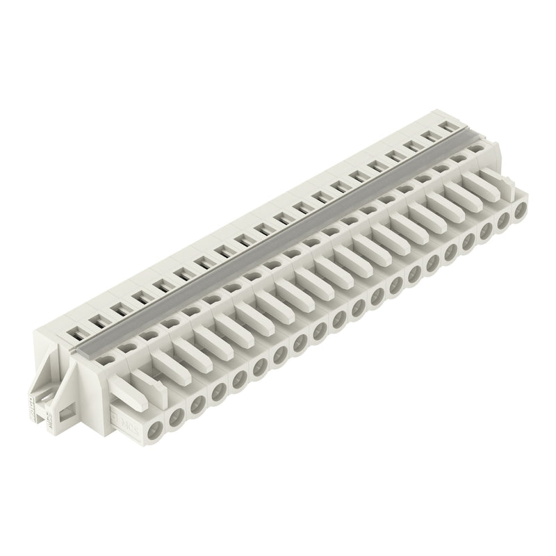 WAGO - Kabelsteckverbinder für Leiterplattensteckverbinder 1-Leiter-Federleiste 721-120/027-000 CAGECLAMP 2,5mm²,lgr − 10 Stück