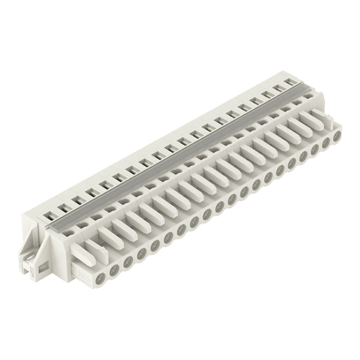 WAGO - Kabelsteckverbinder für Leiterplattensteckverbinder 1-Leiter-Federleiste 721-120/027-000 CAGECLAMP 2,5mm²,lgr − 10 Stück