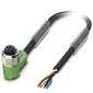 Phoenix Contact - Konfektioniertes Sensor-Aktor-Kabel M12 SAC-4P-5,0-PVC/M12FR gew., 4p., 5m − 1 Stück