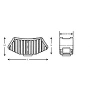 HellermannTyton - Befestigungssockel und -element für Kabelbinder Befestigungssockel 151-29301(500) − 500 Stück