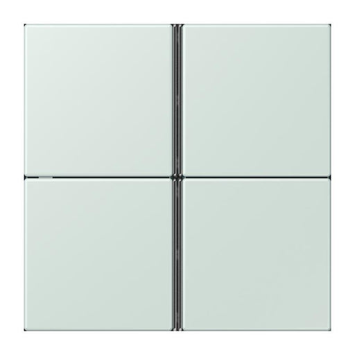 Jung - Abdeckung/Bedienelement für Installationsschalterprogramme Tastensatz 4fach LC 404 TSA 215 ceruleen pale
