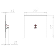 Kaiser - Zubehör/Ersatzteile für Dose/Gehäuse für Montage in der Wand/Decke Doppel-Leitungsmanschette 9059-45 D=4-8mm