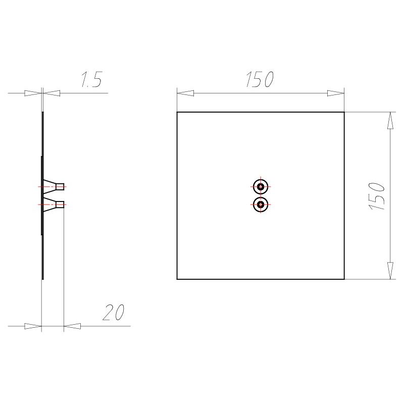 Kaiser - Zubehör/Ersatzteile für Dose/Gehäuse für Montage in der Wand/Decke Doppel-Leitungsmanschette 9059-45 D=4-8mm